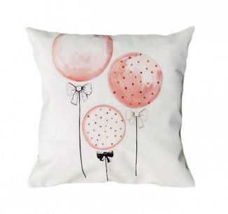 Poszewka dekoracyjna różowa baloniki